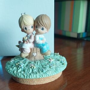 Charming Figurine with Boy and Girl